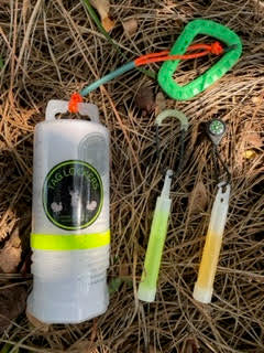 TagLocker 2.0 Inch XL with Bright Green Carabiner