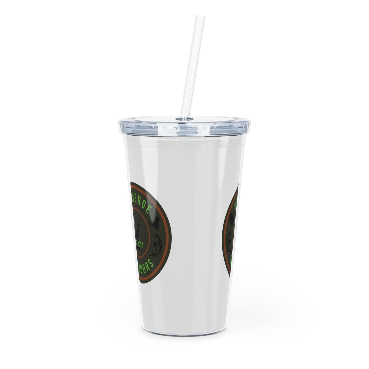Plastic Tumbler with Straw