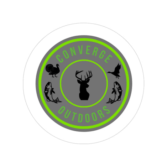 Transparent Outdoor Stickers, Round, 1pcs