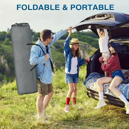 Black Heavy Duty Foldable Camp Cot With Storage Bag -