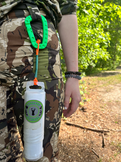 TagLocker 2.0 Inch XL with Bright Green Carabiner