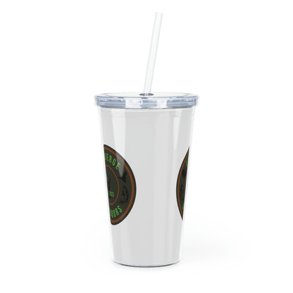 Plastic Tumbler with Straw