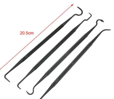 Wire Brush Cleaning Kit Gun 4pcs Nylon Pick Set Universal Hunting Accessory Cleaning Tactical Rifle Cleaning Tools
