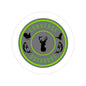 Transparent Outdoor Stickers, Round, 1pcs