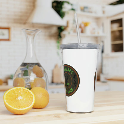 Plastic Tumbler with Straw