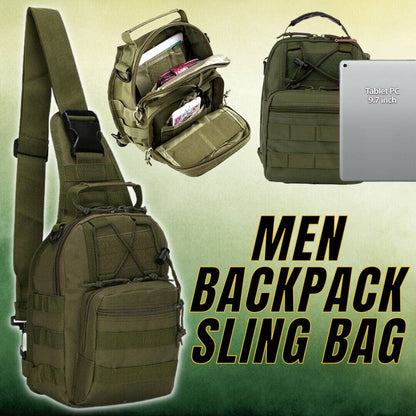 Tactical Sling Chest Pack Shoulder Bag Outdoor Hiking Travel