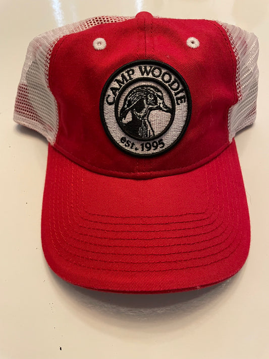 Camp Woodie Red Snapback Hat
