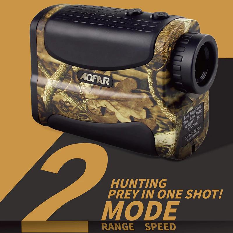 Hunting Range Finder 700 Yards Waterproof Archery Rangefinder For Bow Hunting With Range And Speed Mode, Free Battery, Carrying Case