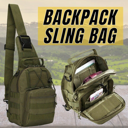Tactical Sling Chest Pack Shoulder Bag Outdoor Hiking Travel