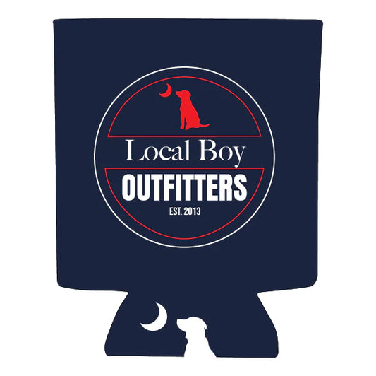 Local Boy Outfitters Can Koozie Navy Blue