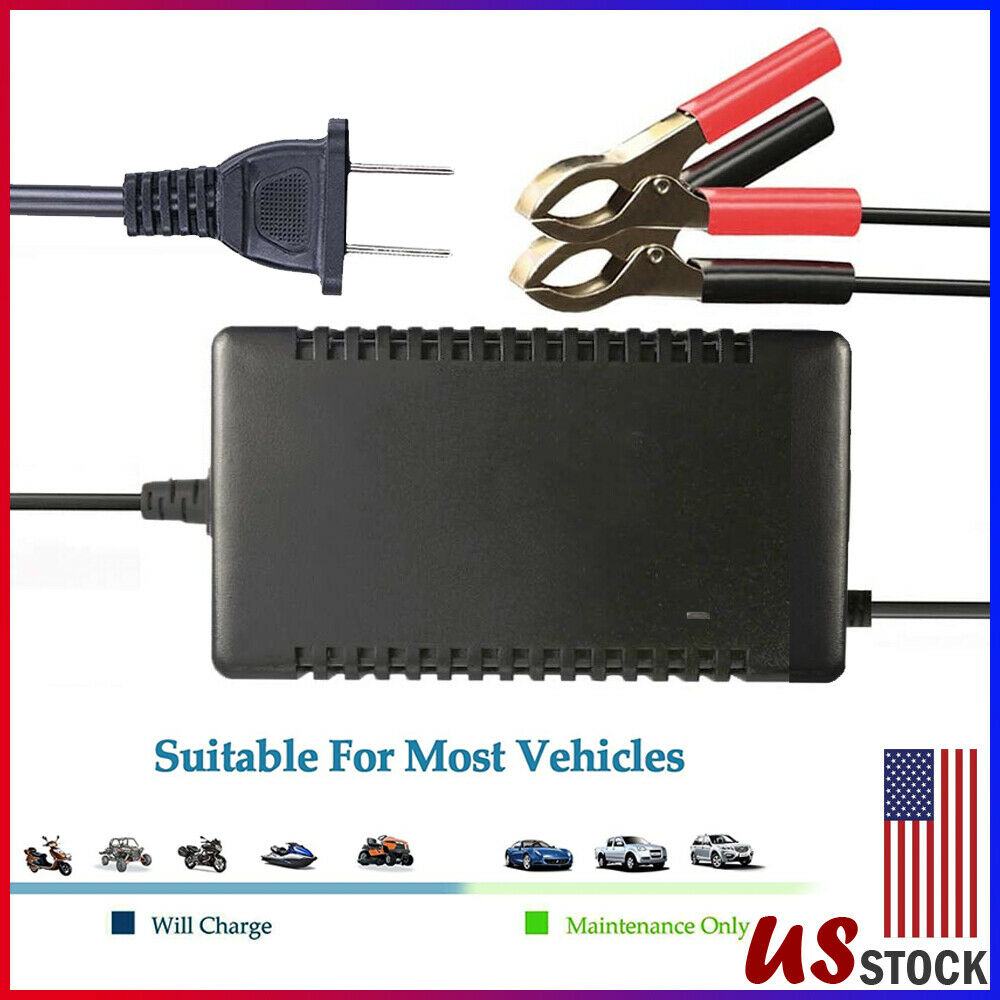 Car Battery Charger Maintainer Auto 12V Trickle RV For Truck Motorcycle ATV US